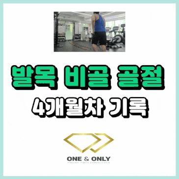 발목 비골 골절 비수술 4개월 차 회복 기록 대표 이미지